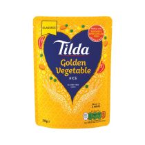 Tilda Golden Vegetable Microwave Rice 250g 