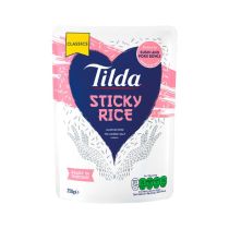 Tilda Sticky Microwave Rice 250g 