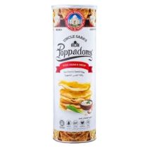 UNCLE SABA'S Poppadoms Sour Cream & Onion 70g 