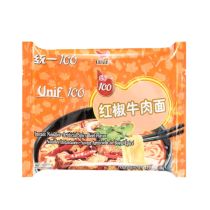 UNIF Instant Noodle Spicy Beef 108g  統一紅椒牛肉面