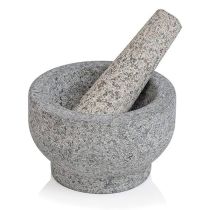  LAOS 9" Stoned Mortar&Pestle 1pc x 2 老撾石磨(套)