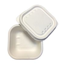 NA:PAC 460ml Natural Lid 16/20/24 oz Square - CSL030L 250pc x 1 環保紙外賣盒 蓋