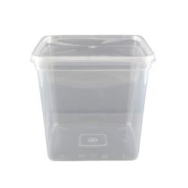 MSVENTURE SQ4000 Square Container With Lid (Clear) 60pc x 1 雪糕桶 中