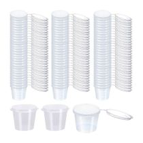  1oz Plastic Sauce Pot with Lid 500pc x 1 透明汁杯