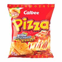 Calbee Potato Chips Spicy Pizza Flavoured 55g 