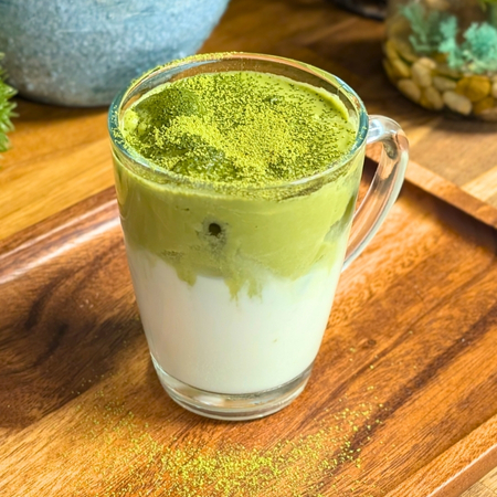 Dalgona Coconut Matcha Recipe by Eva Pau