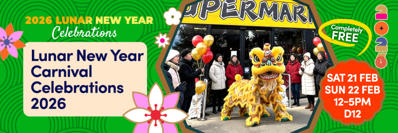 Lunar New Year Carnival at Asia Market Ballymount on 21st and 22nd February 2026