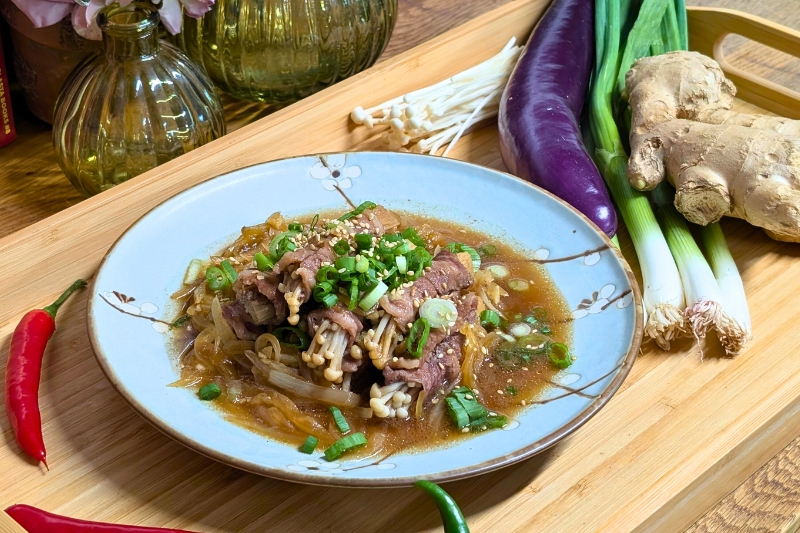 Beef Enoki Mushroom Rolls Recipe by Eva Pau