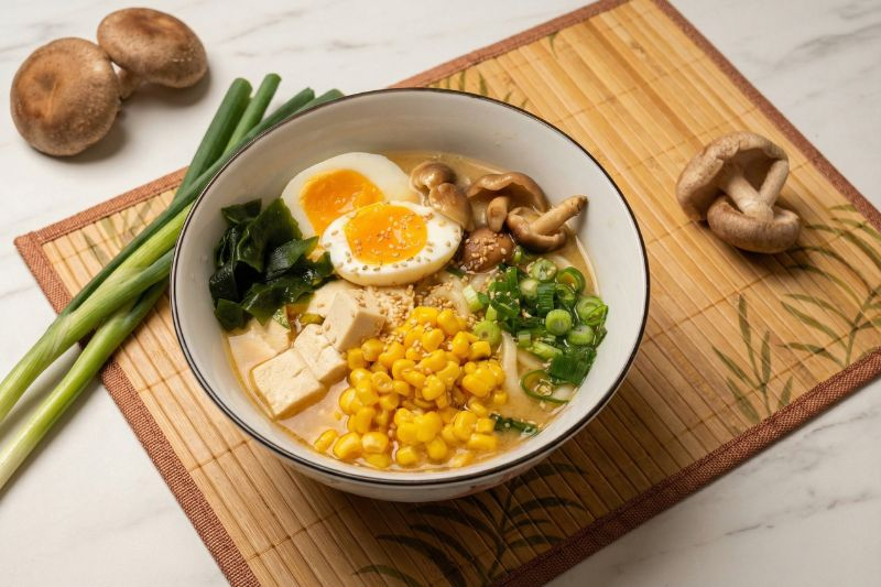 Miso Soup with Udon Noodles Recipe by Eva Pau