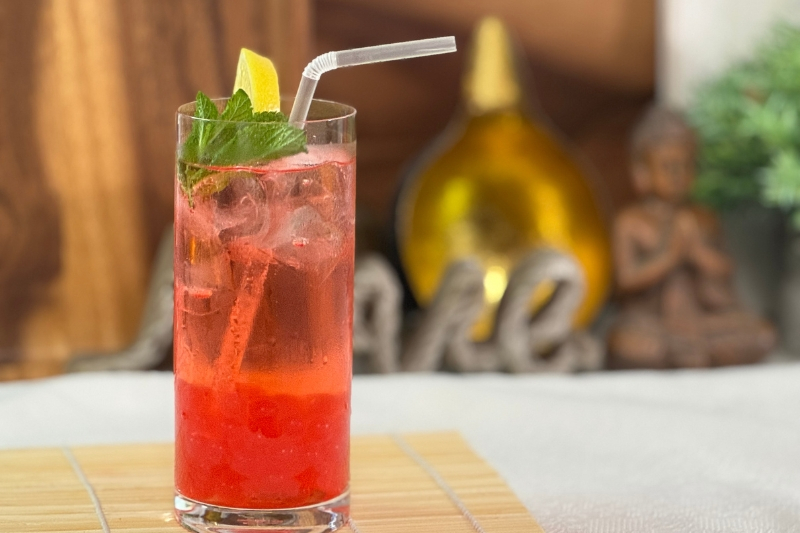 Sparkling Popping Pearls Drink Recipe by Eva Pau