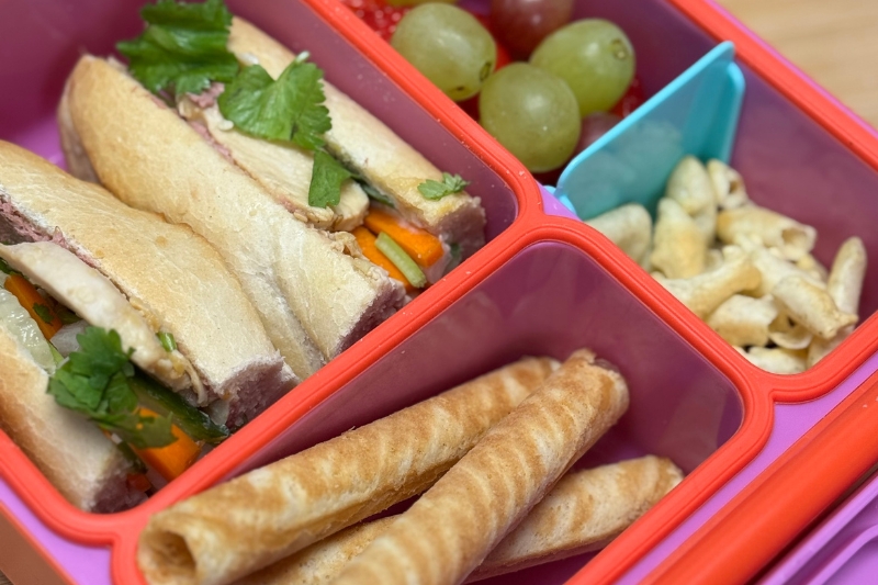 Chicken Banh Mi Sandwich Lunch Box by Eva Pau