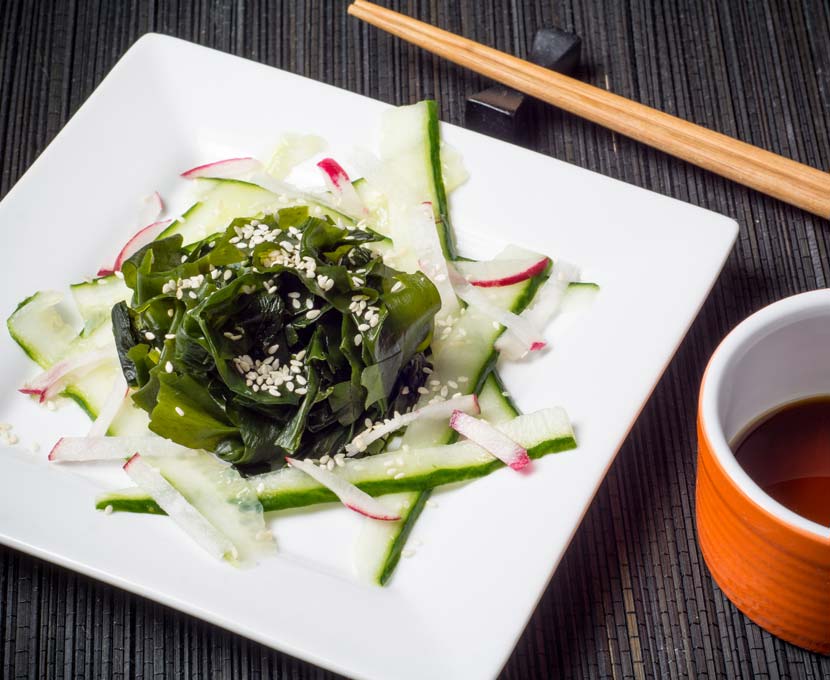 Japanese style wakame salad