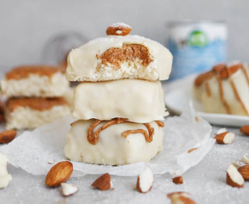 White Chocolate Almond Bounty Bites recipe