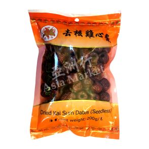 Golden Lily Dried Kai Sum Dates (Seedless金百合去核鸡心枣 200g