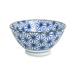 BOWL - 藍色彩绘青花瓷陶瓷碗 (7寸) (风格3, 1型) 