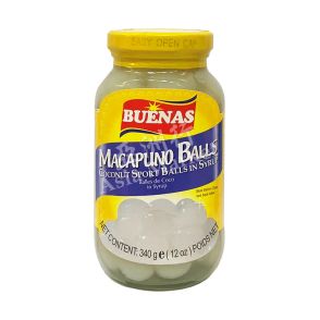 Buenas Macapuno Balls Coconut Sport Balls in Syrup 340g