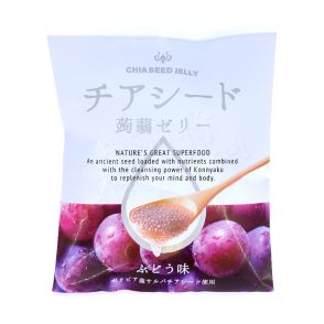 CHIAKON 日本 -  若翔鼠尾草籽蒟蒻, 奇亞籽蒟蒻果凍 (葡萄味) 165g