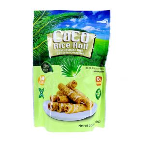 KASET - Coco Rice Roll(Pandan Flavour) 泰国 - 椰子蛋卷 (香叶味) 100g