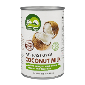 NATURE'S CHARM - All Natural Coconut Milk 泰国 -  全素纯椰奶 (无麸质, 素食) 400ml