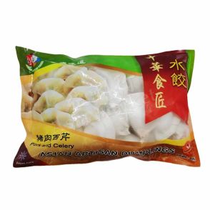 ASIAN ARTISAN FOODS - Pork and celery Dumplings猪肉西芹冷冻饺子 440g 