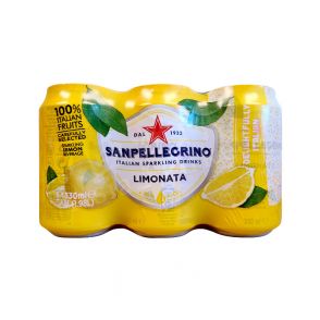[PACK OF 6] SAN PELLEGRINO 意大利 圣培露 - 柠檬味碳酸饮料 330ml (x6cans)