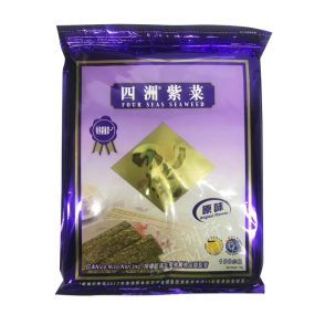 Four Seas Seaweed Original Flavour 四洲  即食紫菜 / 海苔 原味 75g (100 pkts) 