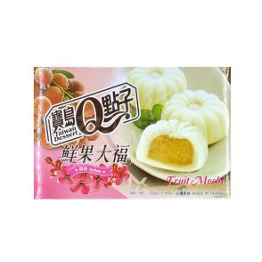 TAIWAN DESSERT - Fruit Mochi (Lychee Flavour)  宝岛Q点子 - 鲜果大福 (荔枝味) 210g